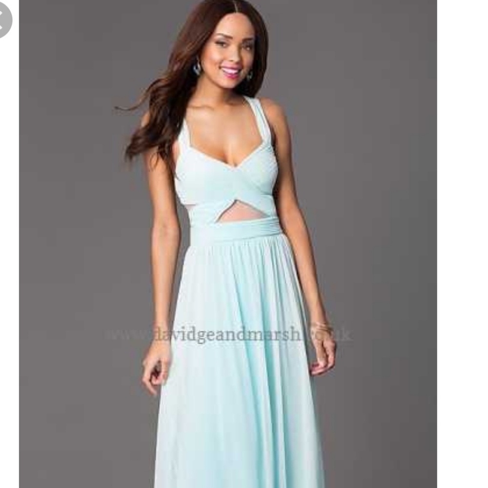 NWT Prom / Formal Betsy&Adam Mint Cut Out Dress